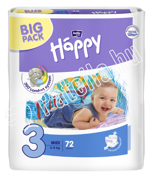 Bella Baby Happy Midi Big Pack pelenka 72x